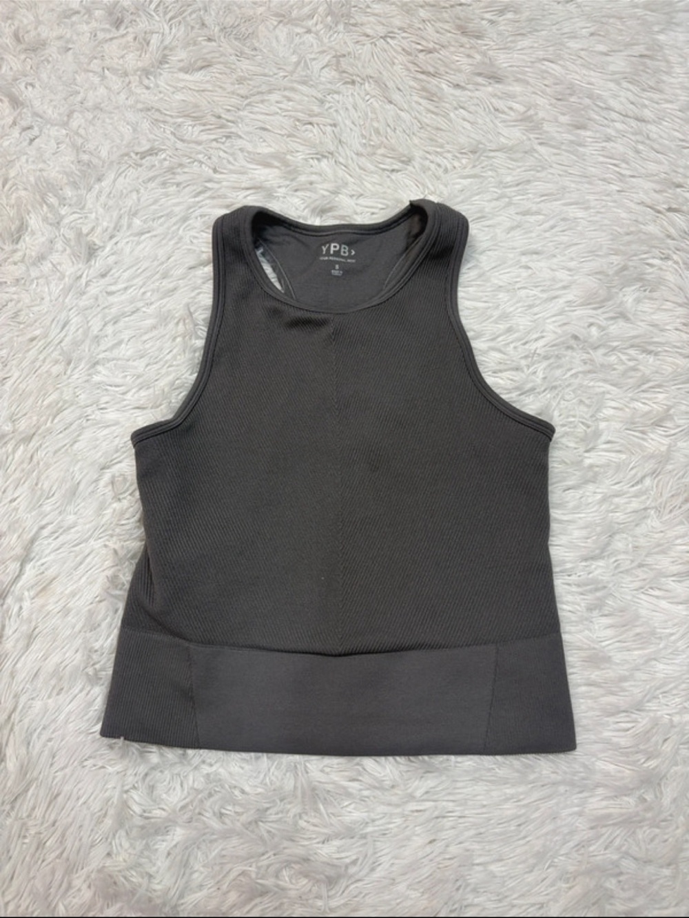Abercrombie YPB grey Ribbed Tank Top